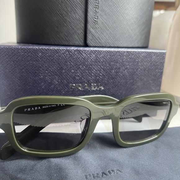 Dark Green Prada Sunglasses - Picture 3 of 3